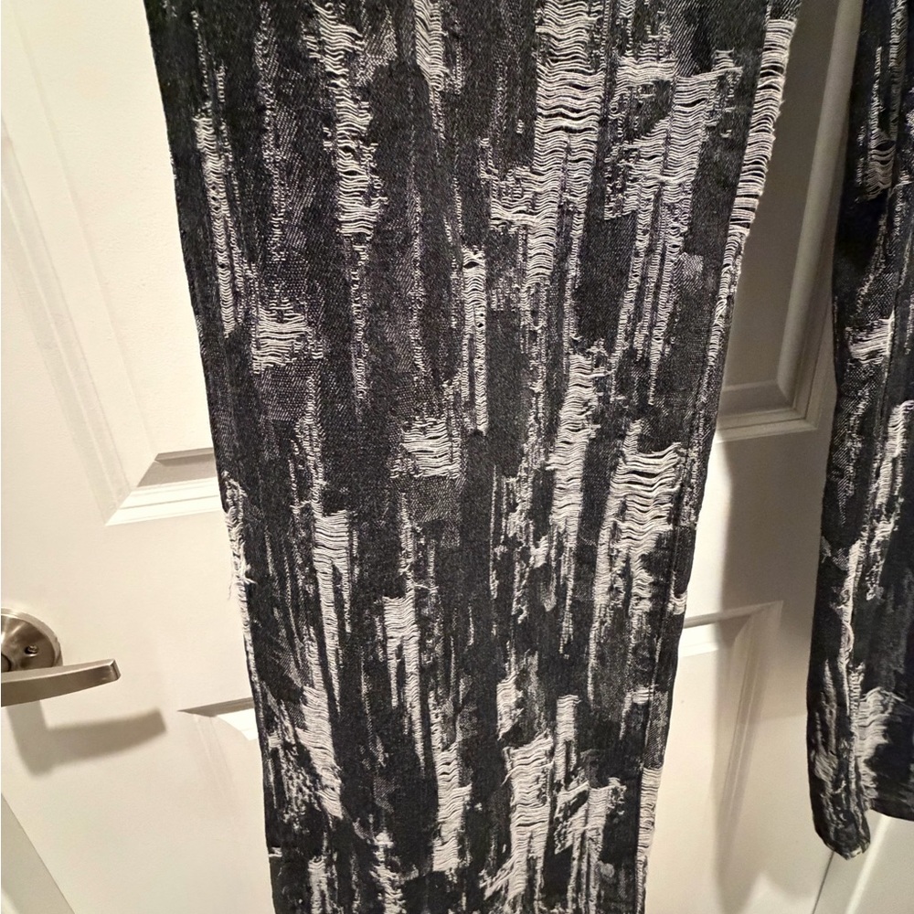 Tall Monochrome Abstract Patterned Pants